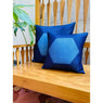 FREE SHIPPING : Silk Cushion Cover-Shades of Blue- 16*16 (Set of 2)