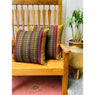 FREE SHIPPING: Silk Cushion Cover -Mustard and Maroon Rudrkasha-16*16 (Set of 2)